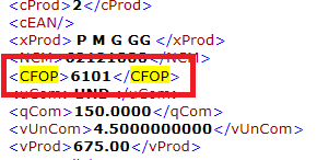 Tags de tributação no XML do fornecedor