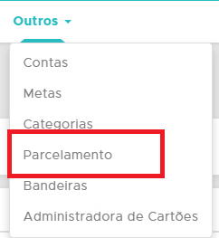 Menu Financeiro - Outros - Parcelamento Acesso ao Parcelamento