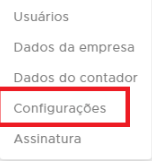 Ícone de engrenagem para acessar as configurações do ClippFácil Ícone de engrenagem para acessar as configurações do ClippFácil